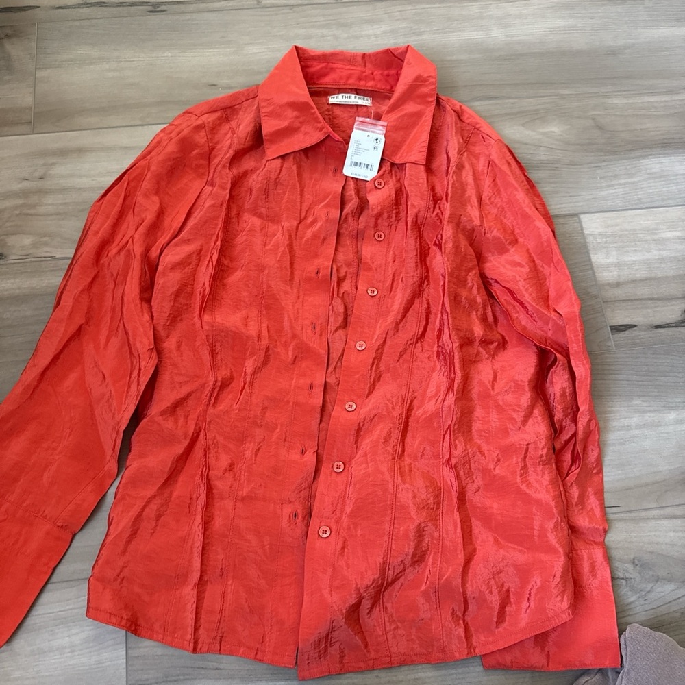 Free People button blouse - Picture 4 of 5